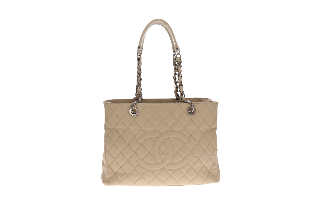 Chanel GST Light Beige New Model With Ruthenium Hardware 2009