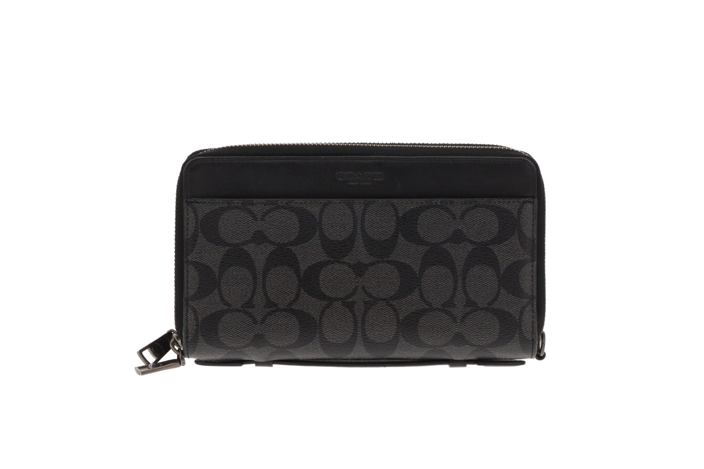 Coach Travel Wallet Black Signature
