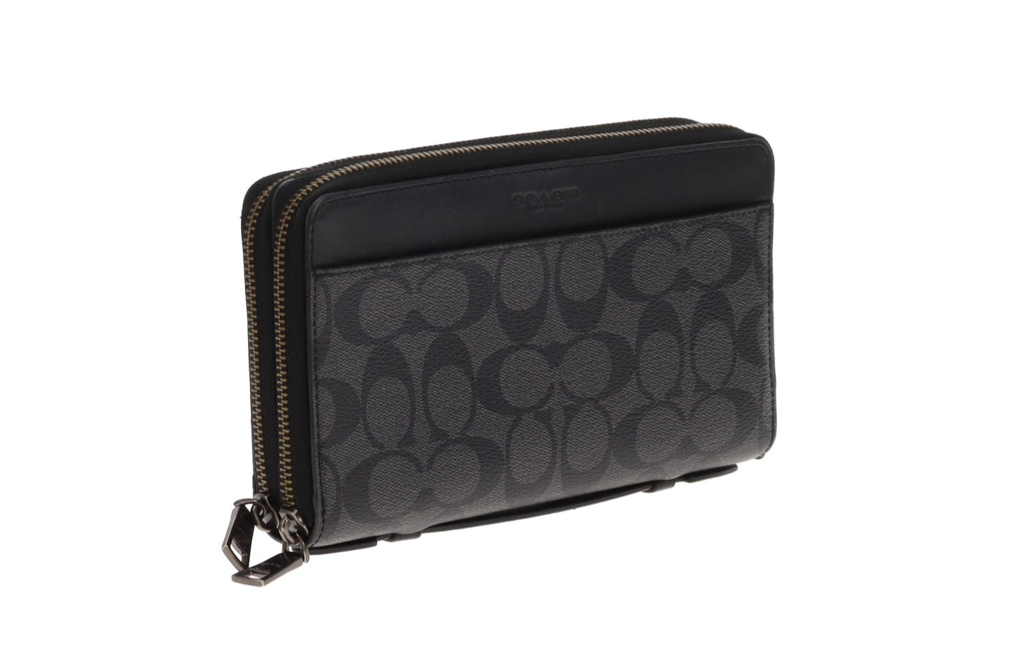 Coach Travel Wallet Black Signature