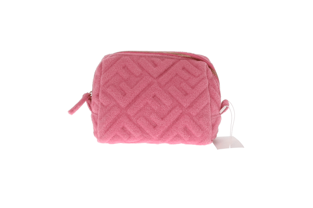 Fendi Baby Pink FF 1974 Terry Cloth Pouch