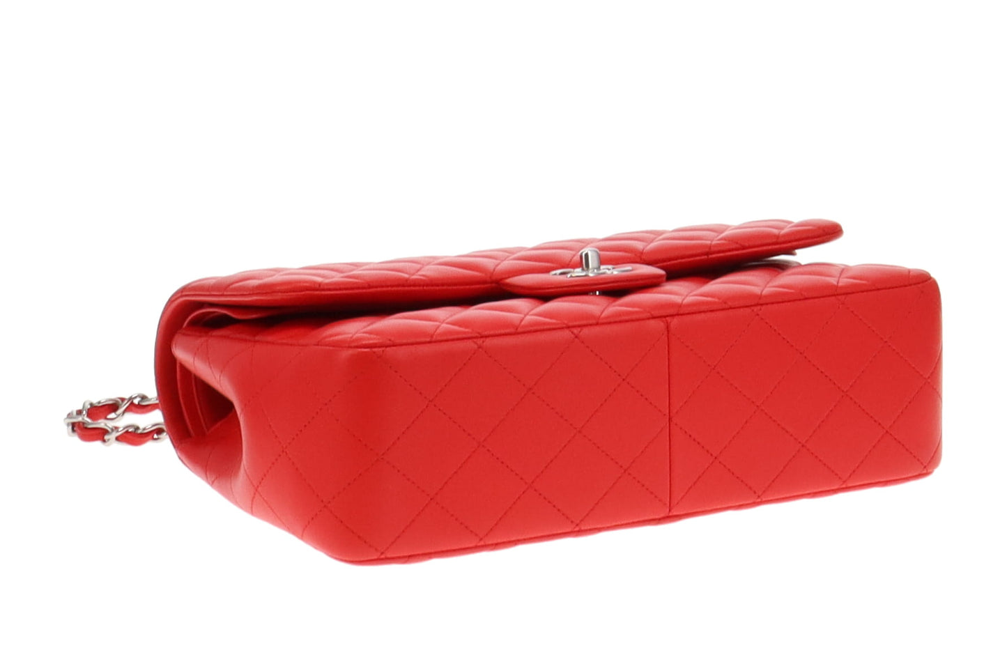 Chanel Classic Jumbo Double Flap Red Lambskin SH 2016/17