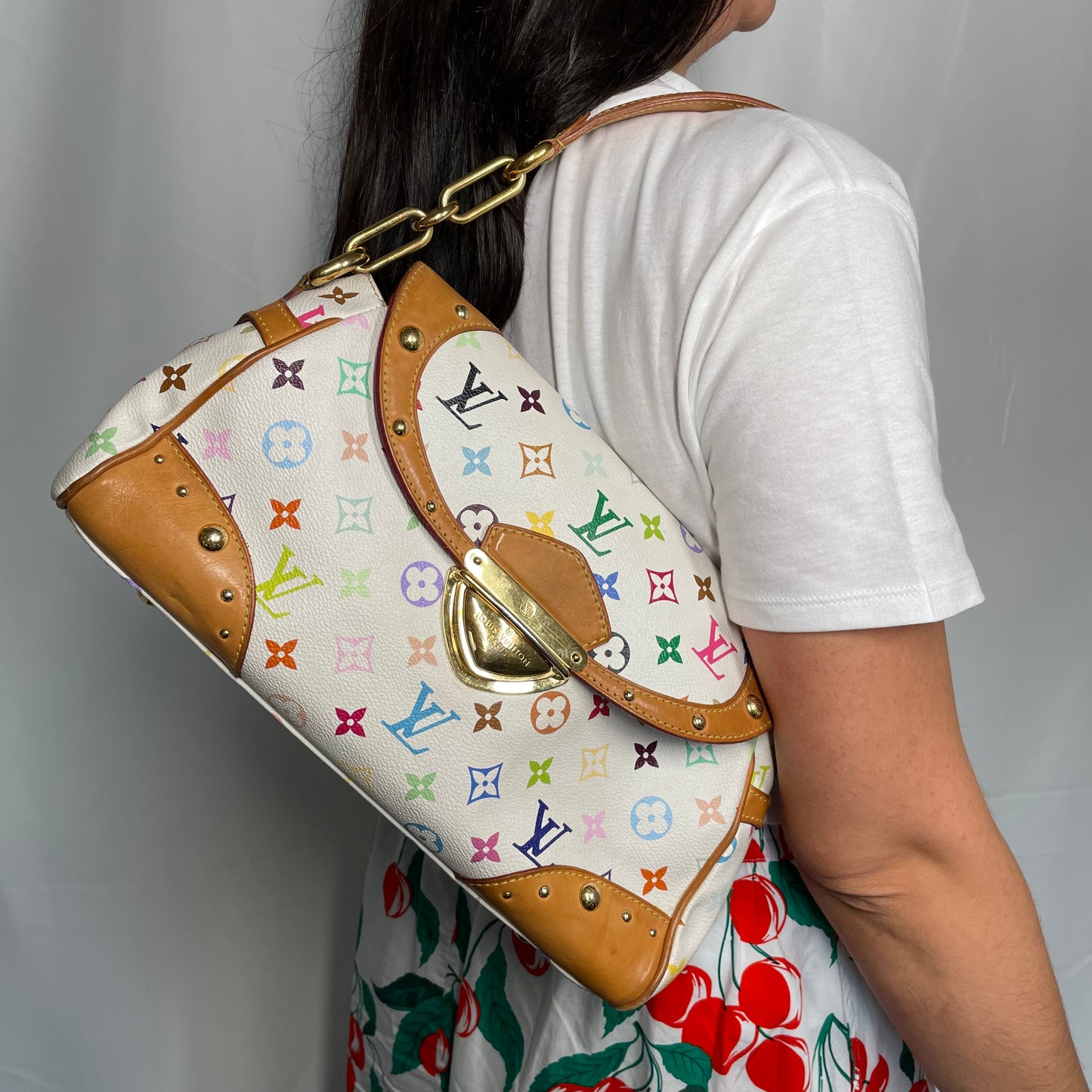 Louis Vuitton Beverly White Multicolour FL1059
