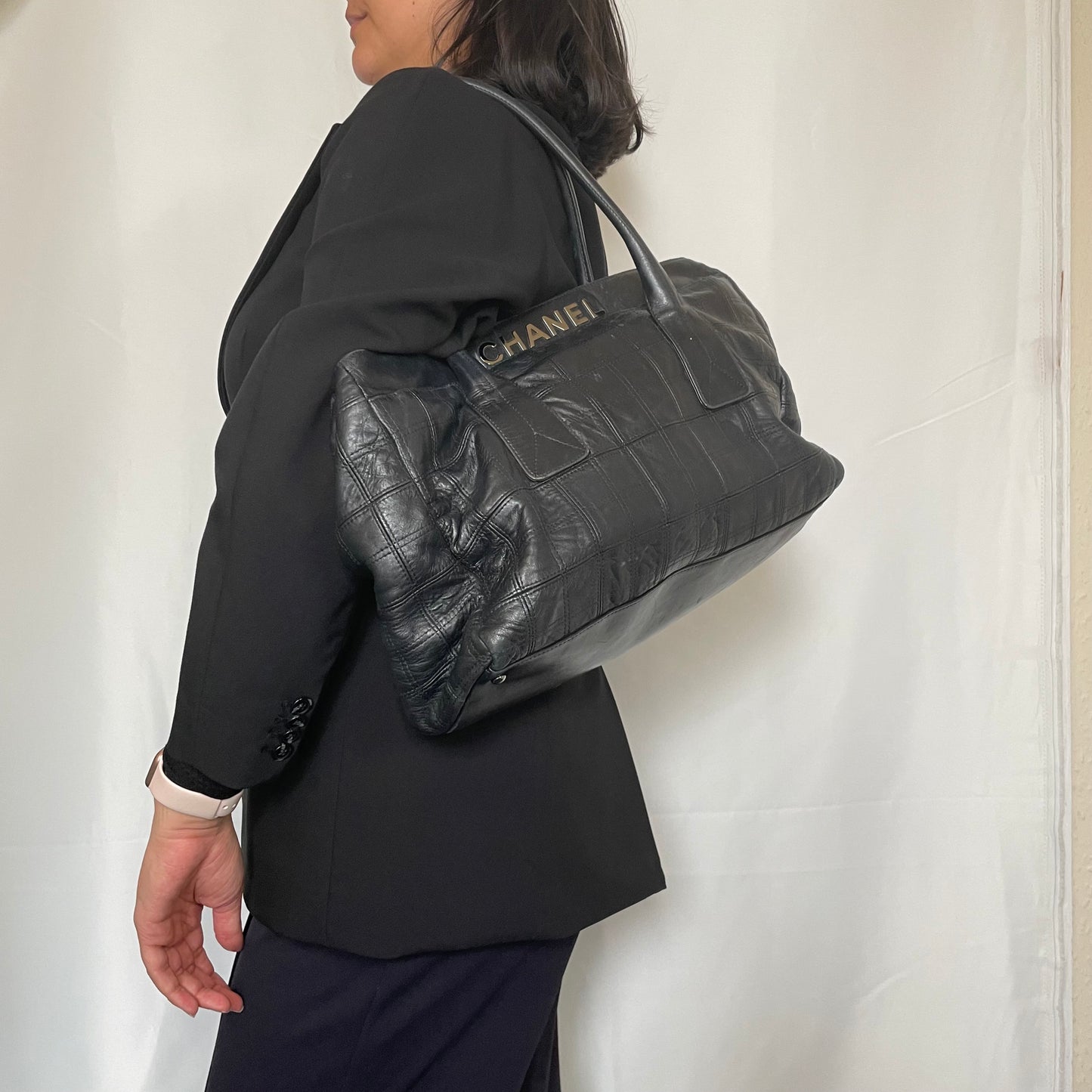 Chanel LAX Executive Square Stitch Tote 2007