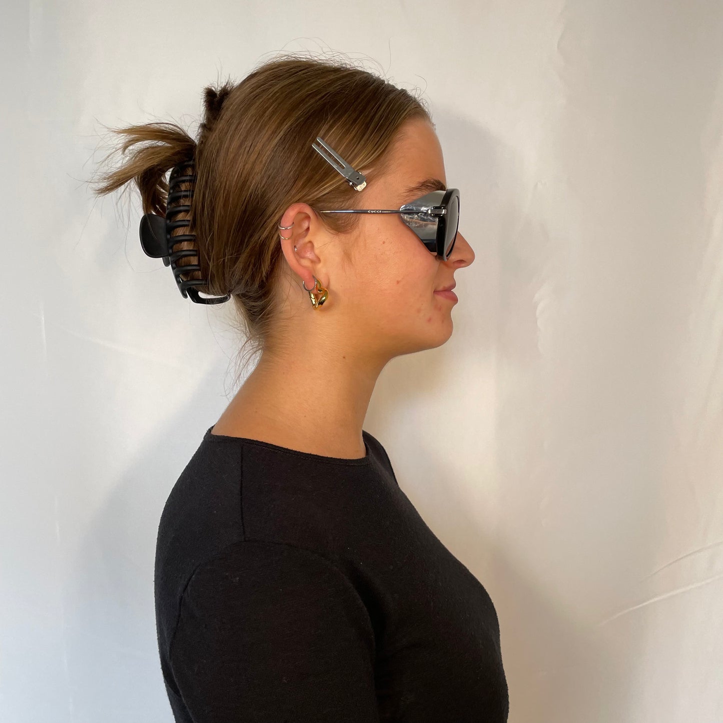 Gucci Black Resin Steampunk Sunglasses GG3737/s