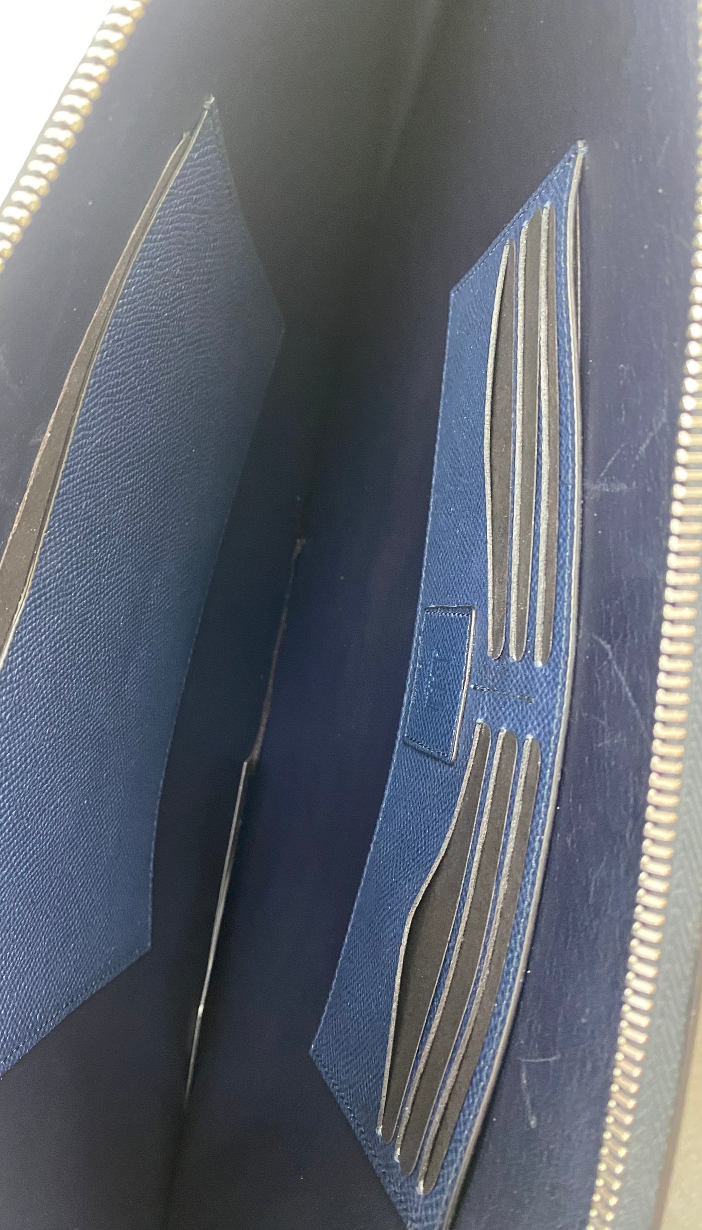Dunhill Diamond Navy Blue Folio Case