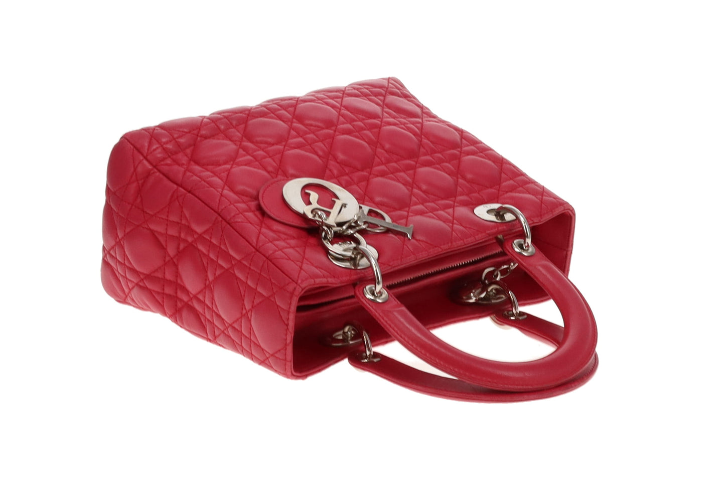 Dior Lady Dior Medium Pink Leather 2011