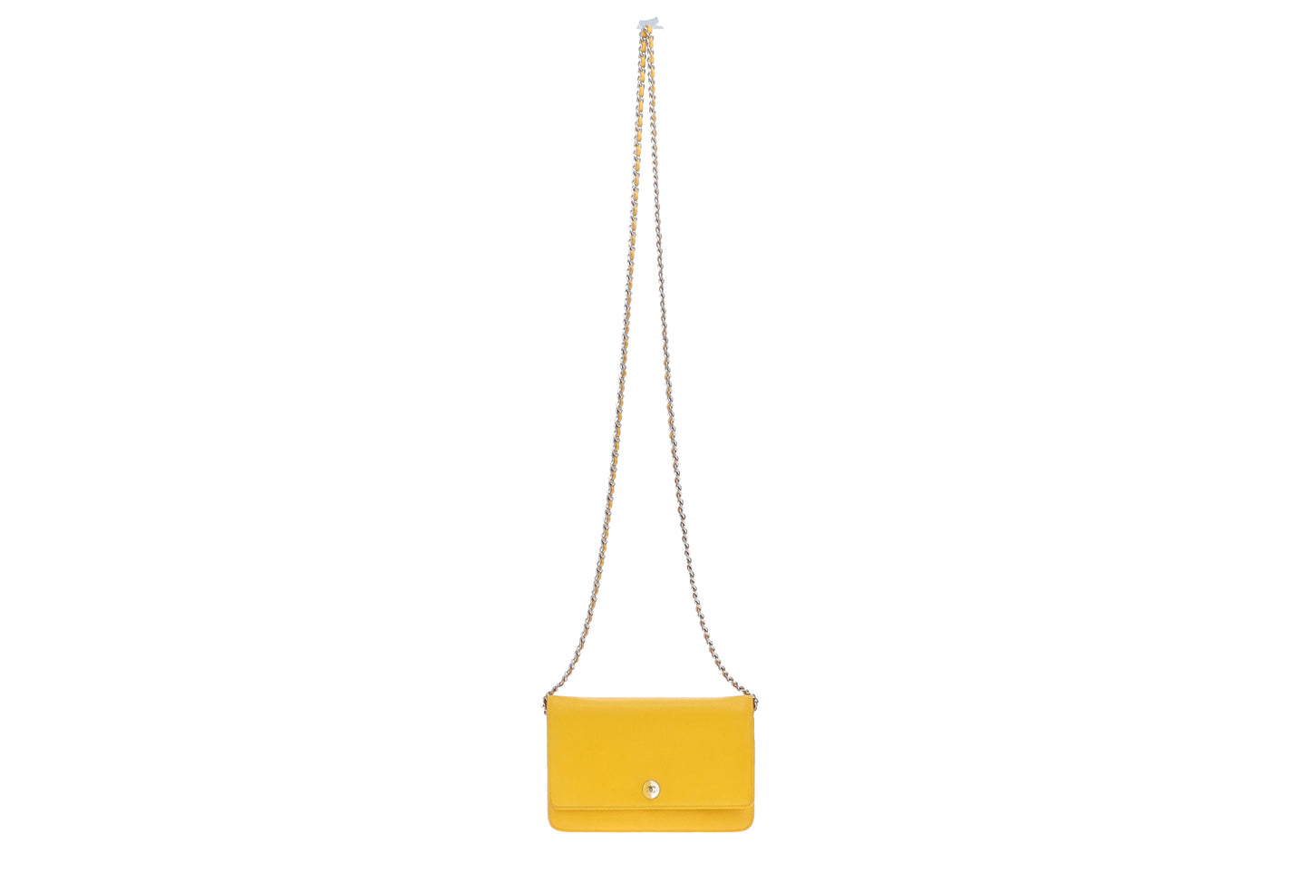 Chanel Wallet On Chain Timeless Caviar Yellow