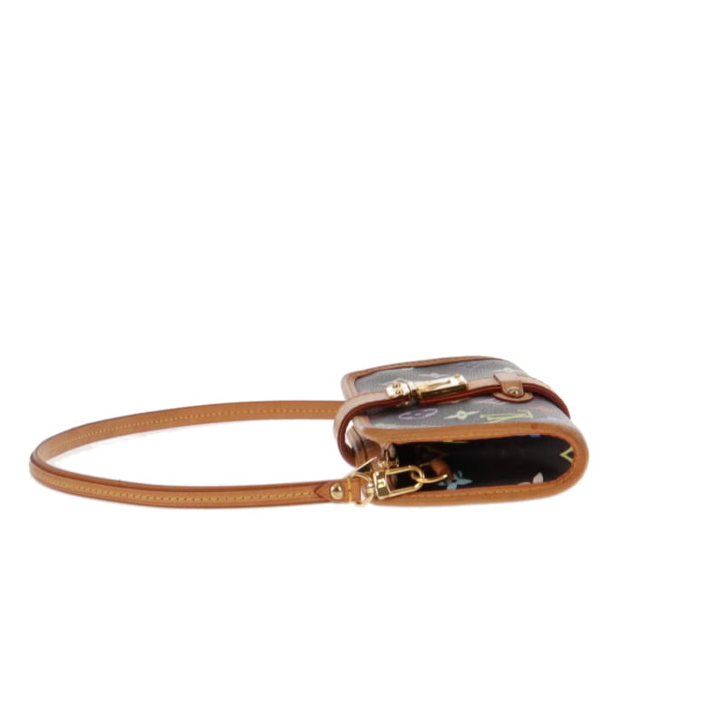 Louis Vuitton Black Multicolour Shirley Clutch On Strap