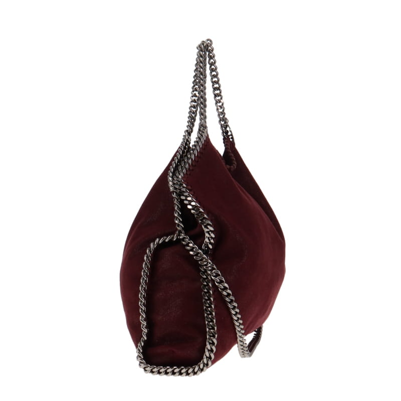 Stella McCartney Berry Shaggy Deer 3 Chain Falabella Shoulder Bag