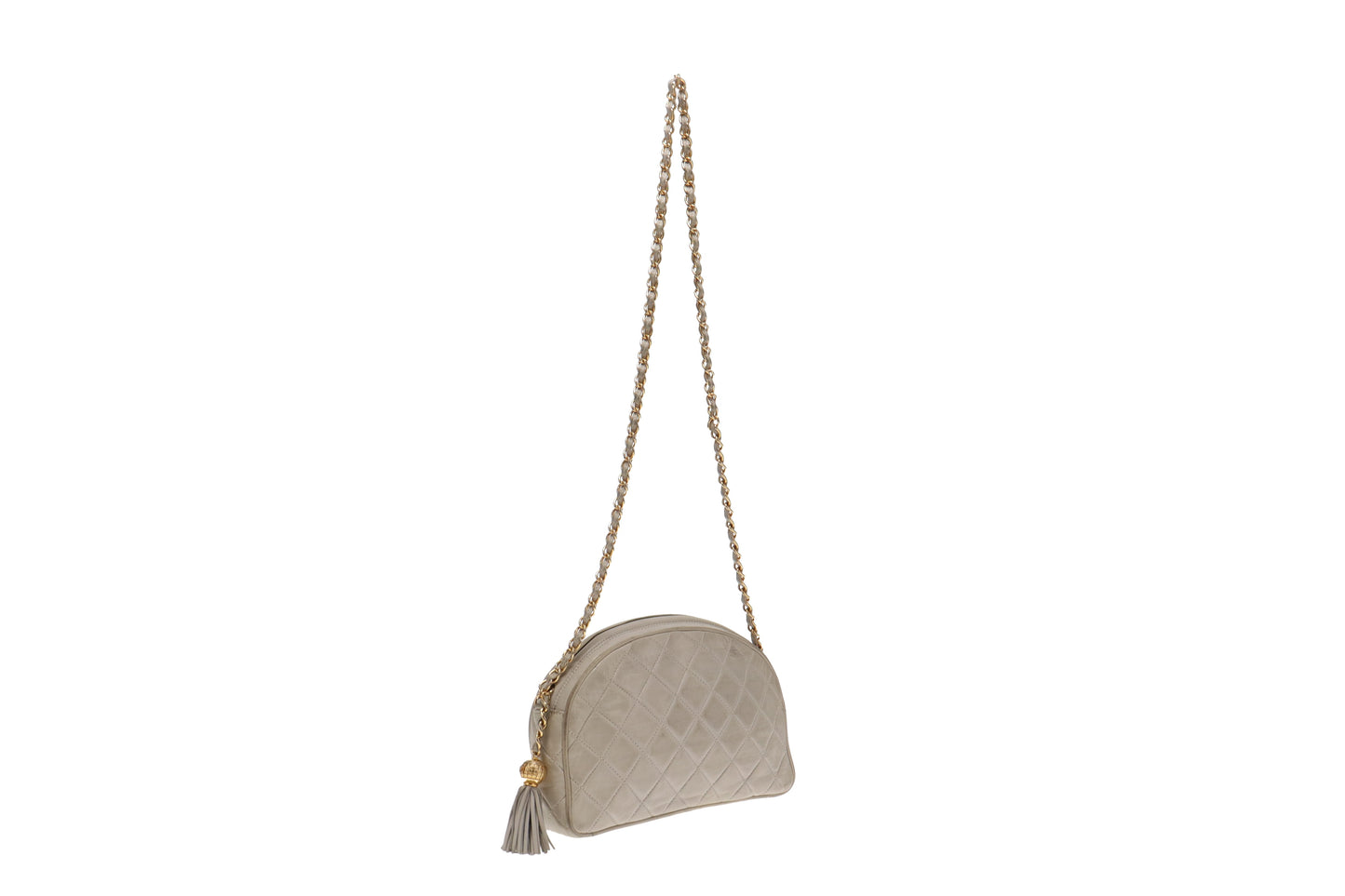 Chanel Lambskin Vintage Tassel Spearmint Shoulder Bag