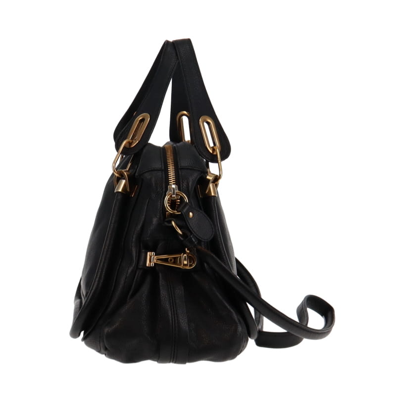Chloe Paraty Black Medium Grained Leather