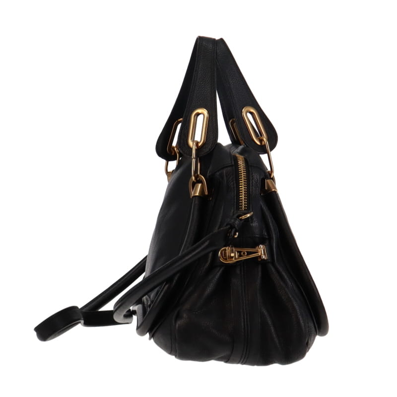 Chloe Paraty Black Medium Grained Leather