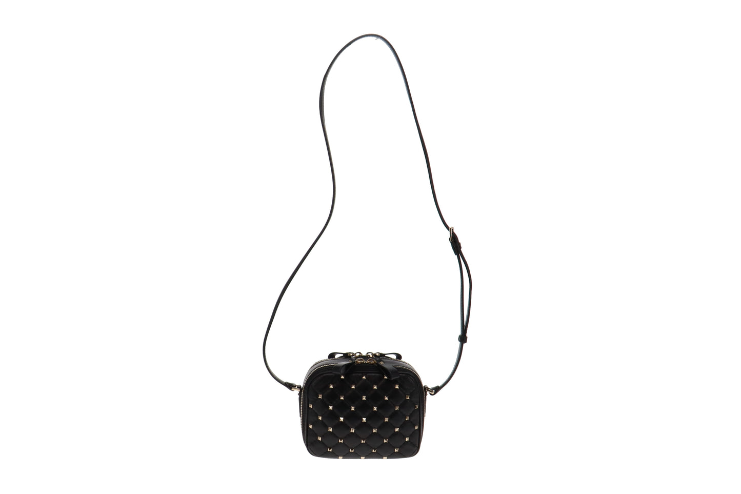 Valentino Double Zip Rockstud Spike Double Zip Camera Bag RRP €1100
