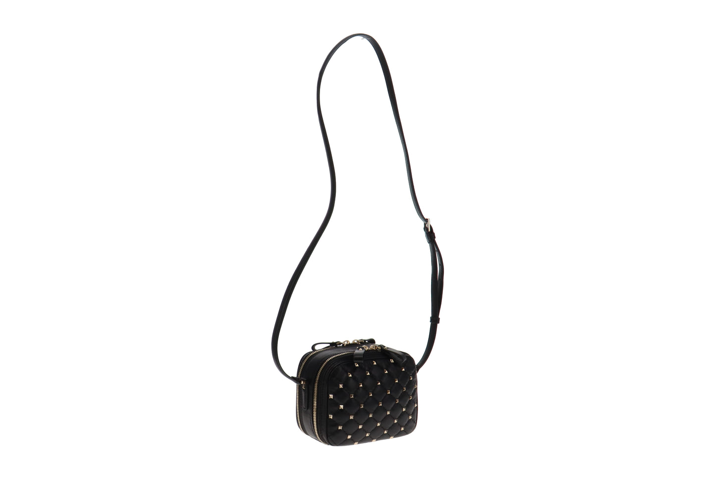 Valentino Double Zip Rockstud Spike Double Zip Camera Bag RRP €1100