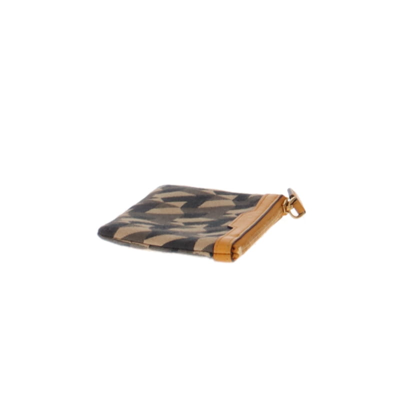 Mulberry Small Zip Coin Purse Canvas/Mustard Leather GH