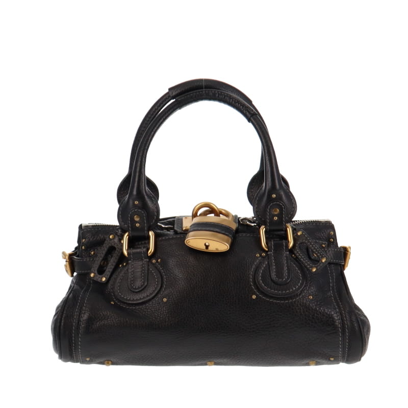 Chloe Regular Black Paddington With Mixed Hardware