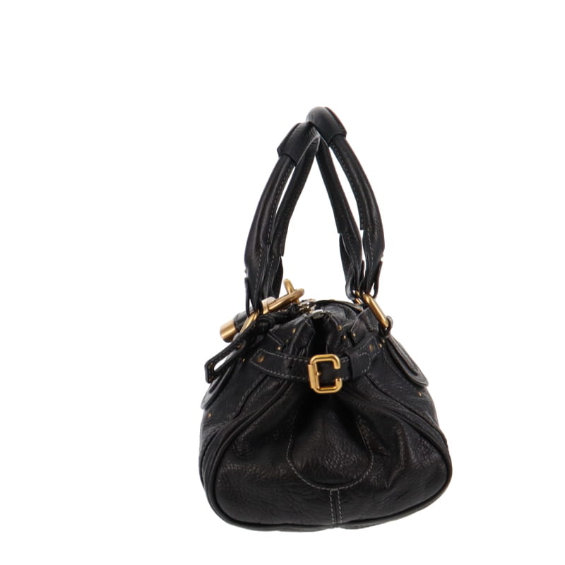 Chloe Regular Black Paddington With Mixed Hardware