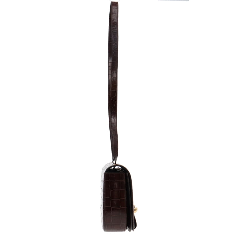 Mulberry Sellwood Brown Croc Leather GH