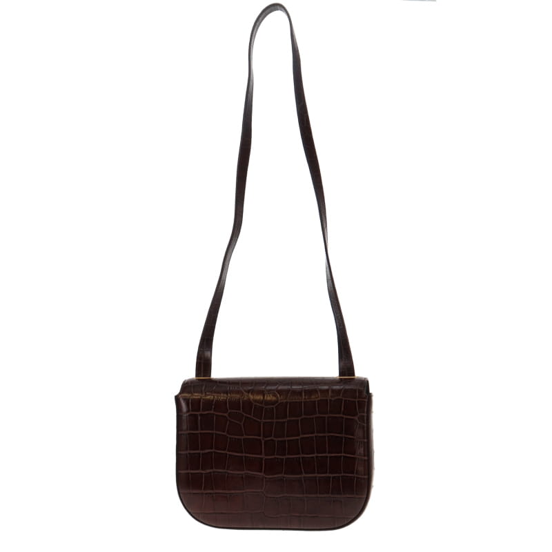 Mulberry Sellwood Brown Croc Leather GH