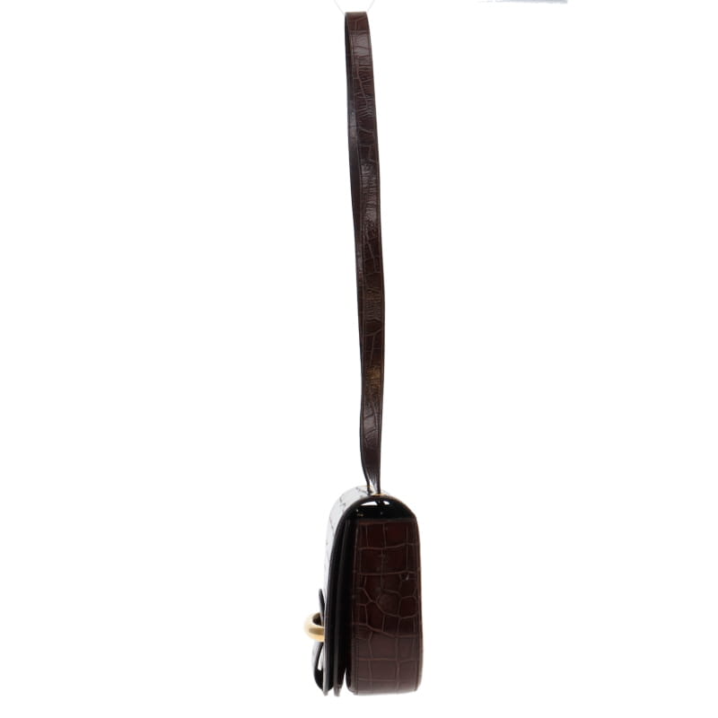 Mulberry Sellwood Brown Croc Leather GH