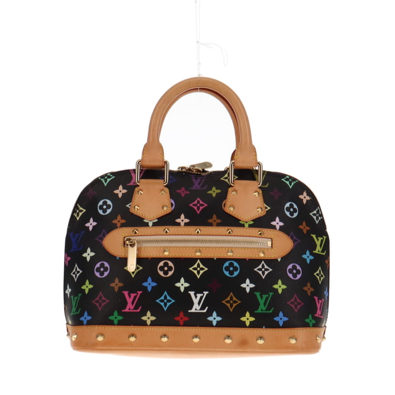 Louis Vuitton, Bags, Louis Vuitton Murakami Noir Alma Pm Handbag