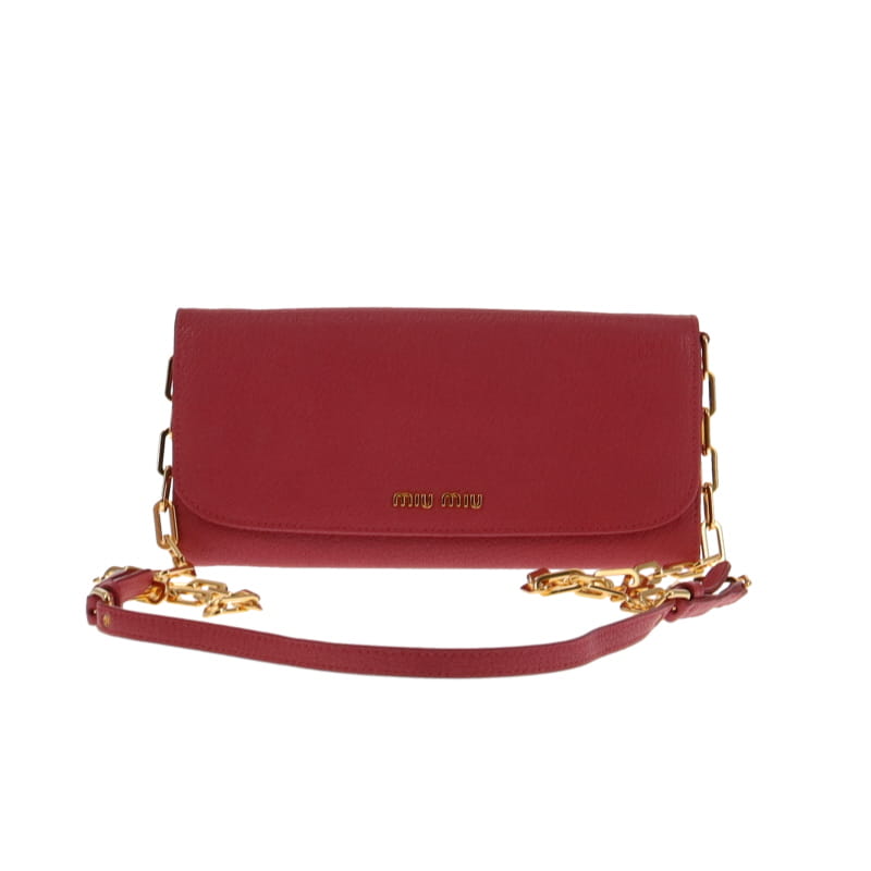 Miu Miu Madra Bruyere Chain Wallet (2)