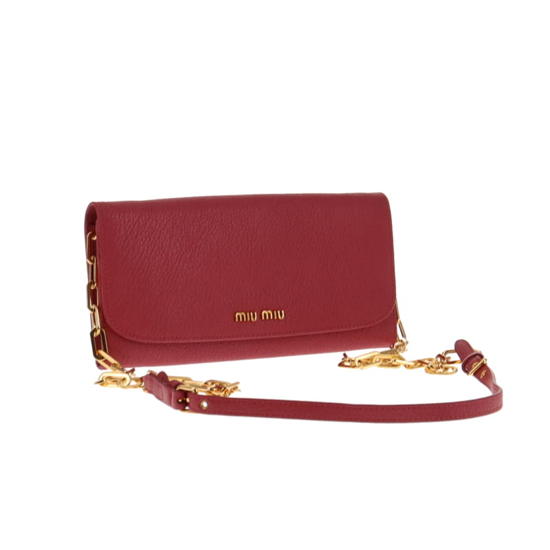 Miu Miu Madra Bruyere Chain Wallet (2)