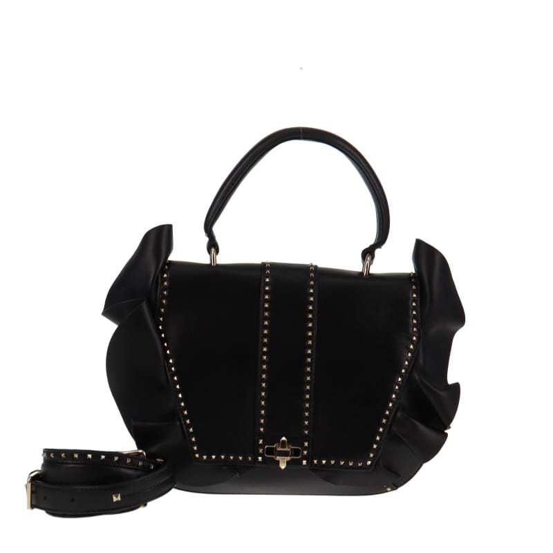 Valentino One Handle Rockstud Ruffle
