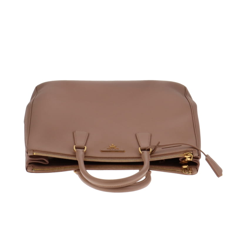 Prada Large Saffiano Cammeo Galleria Tote With Gold Hardware