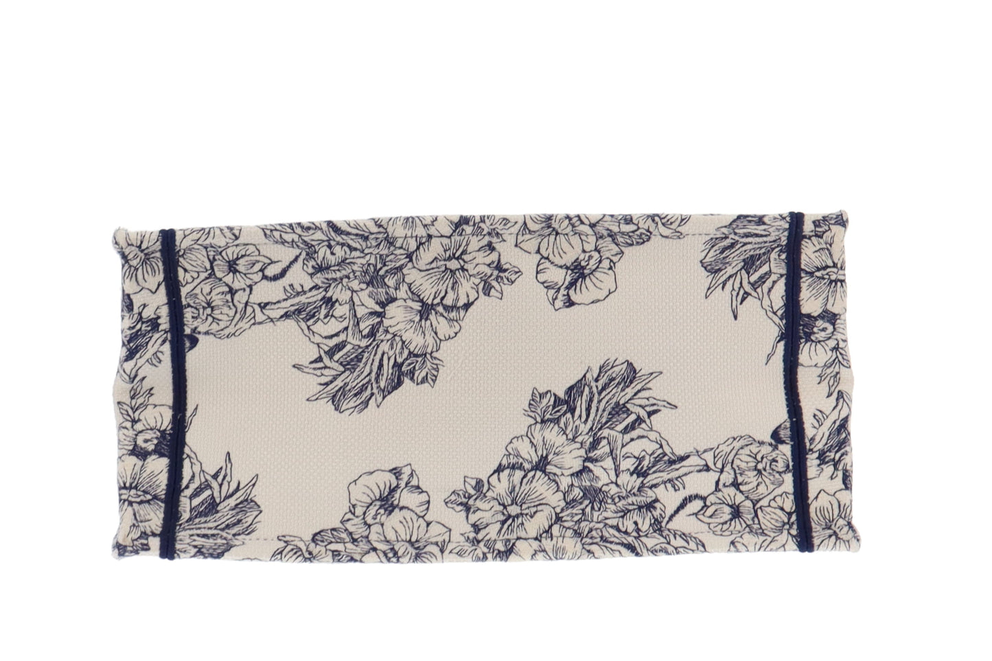 Dior White and Blue Rêve d'Infini Embroidery Medium Book Tote
