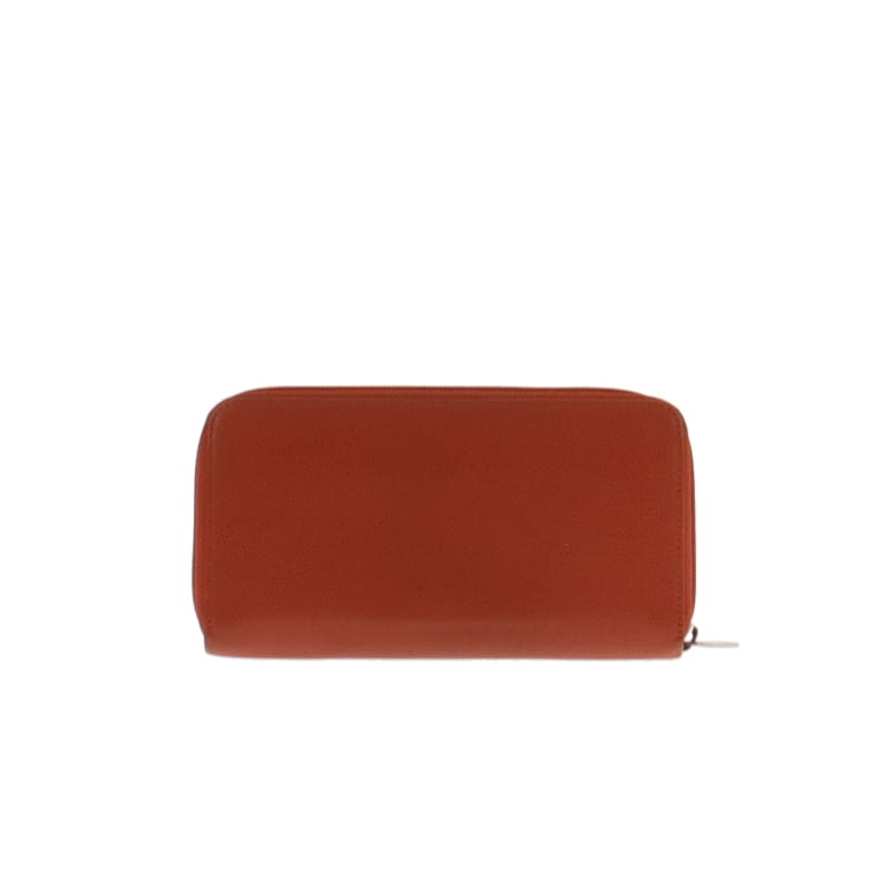 Chanel Terracotta Timeless CC Zip Around Long Wallet