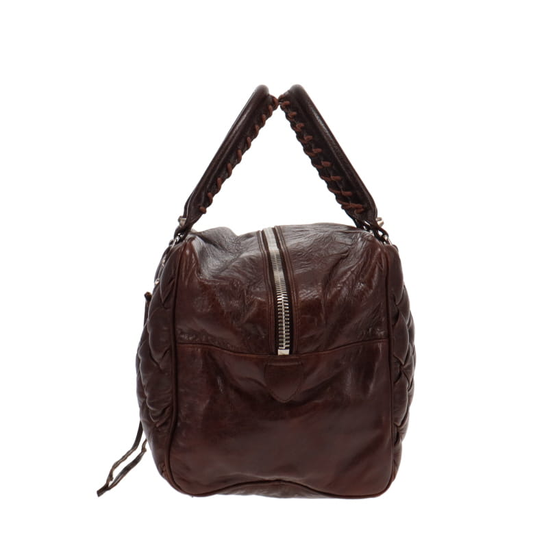 Balenciaga The Matelasse Polly Brown Agneau