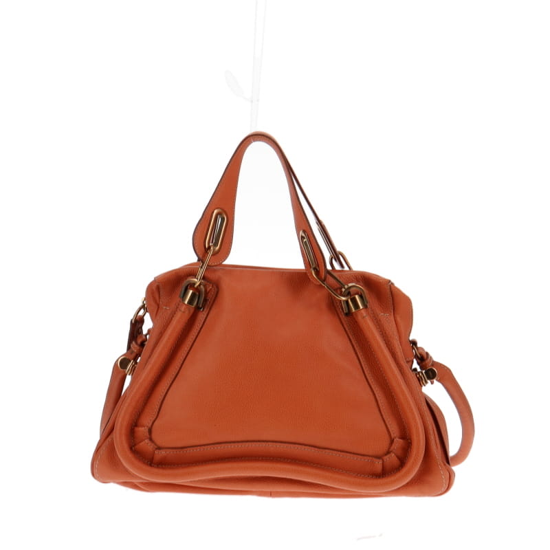 Chloe Paraty Suntan Medium Pebbled Leather Shoulder Bag