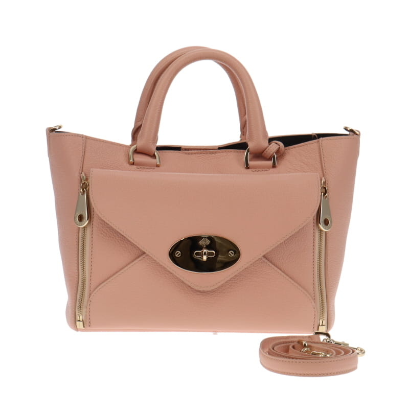 Mulberry Grainy Calf Willow Tote Small Ballet Pink