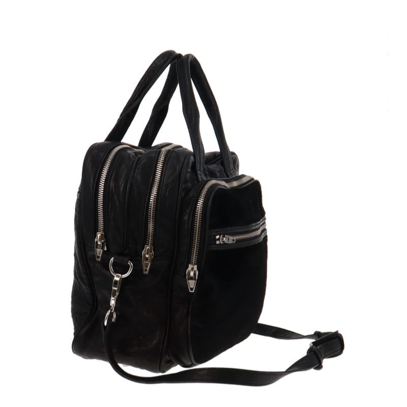 Alexander Wang Millie Satchel Black Ponyhair And Leather