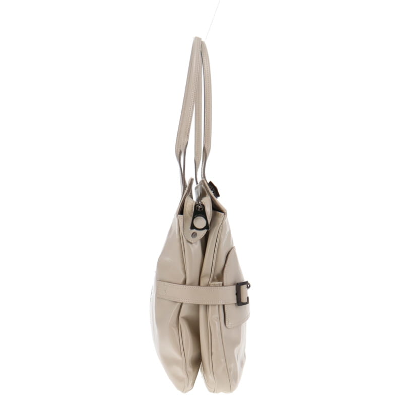 Mulberry Cream Patent Leather Maggie Tote