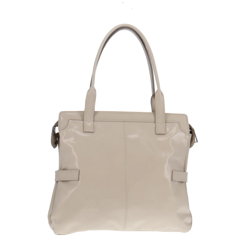 Mulberry Cream Patent Leather Maggie Tote