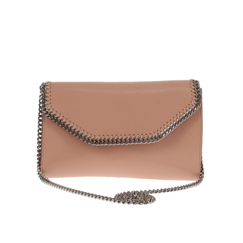 Stella McCartney Beige Faux Leather Clutch on Chain