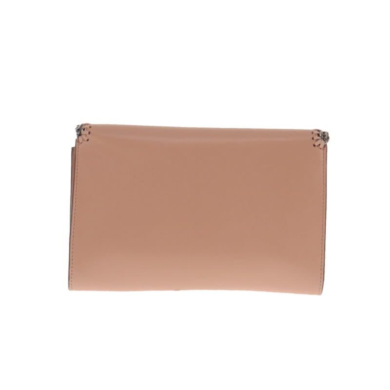 Stella McCartney Beige Faux Leather Clutch on Chain