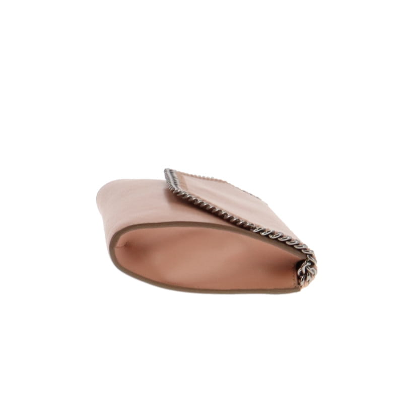 Stella McCartney Beige Faux Leather Clutch on Chain