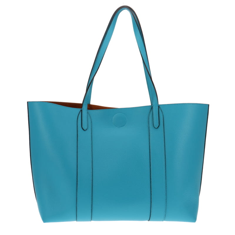 Mulberry Bayswater Tote Blue Grained Leather GH RRP €875