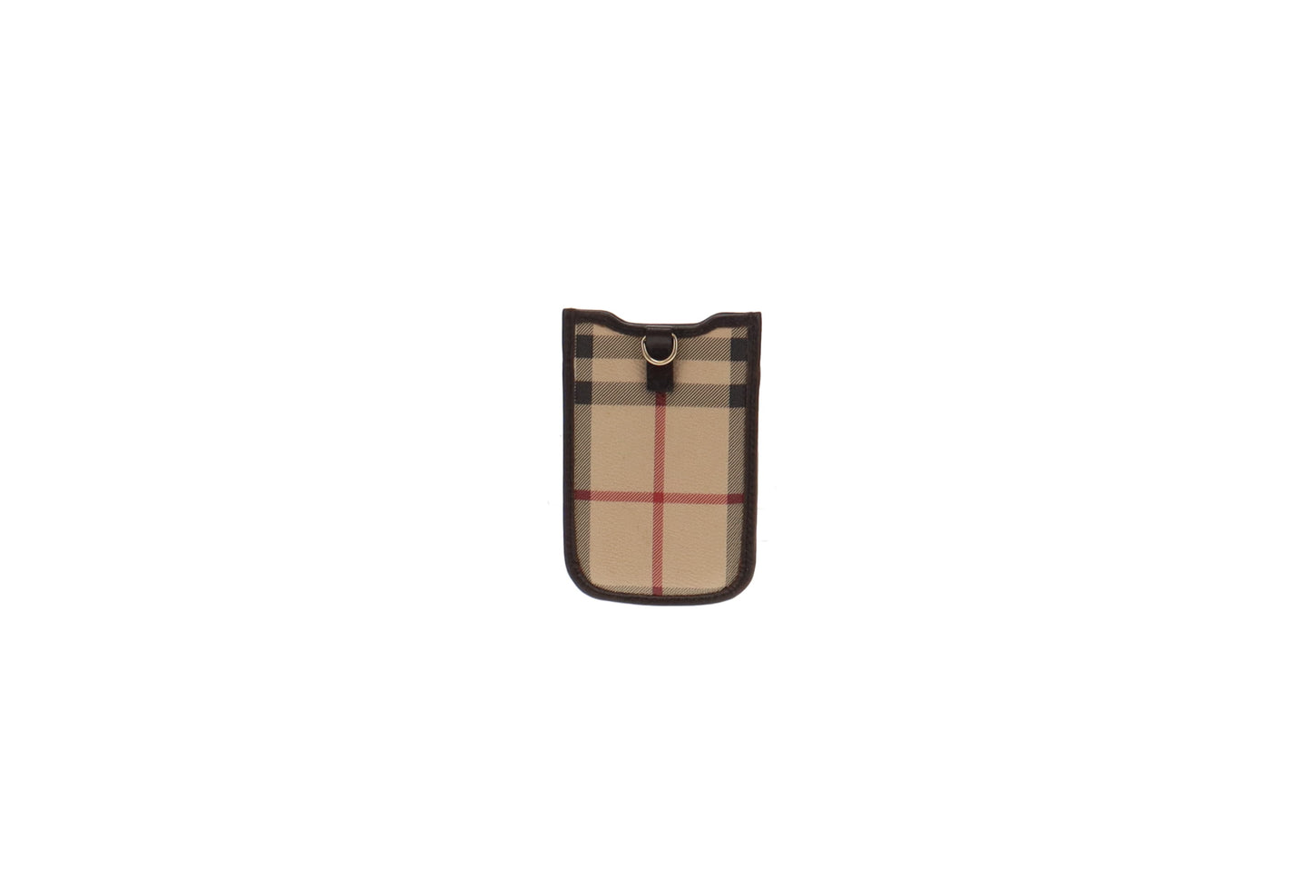 Burberry House Check Coated Canvas Vintage Phone Holder