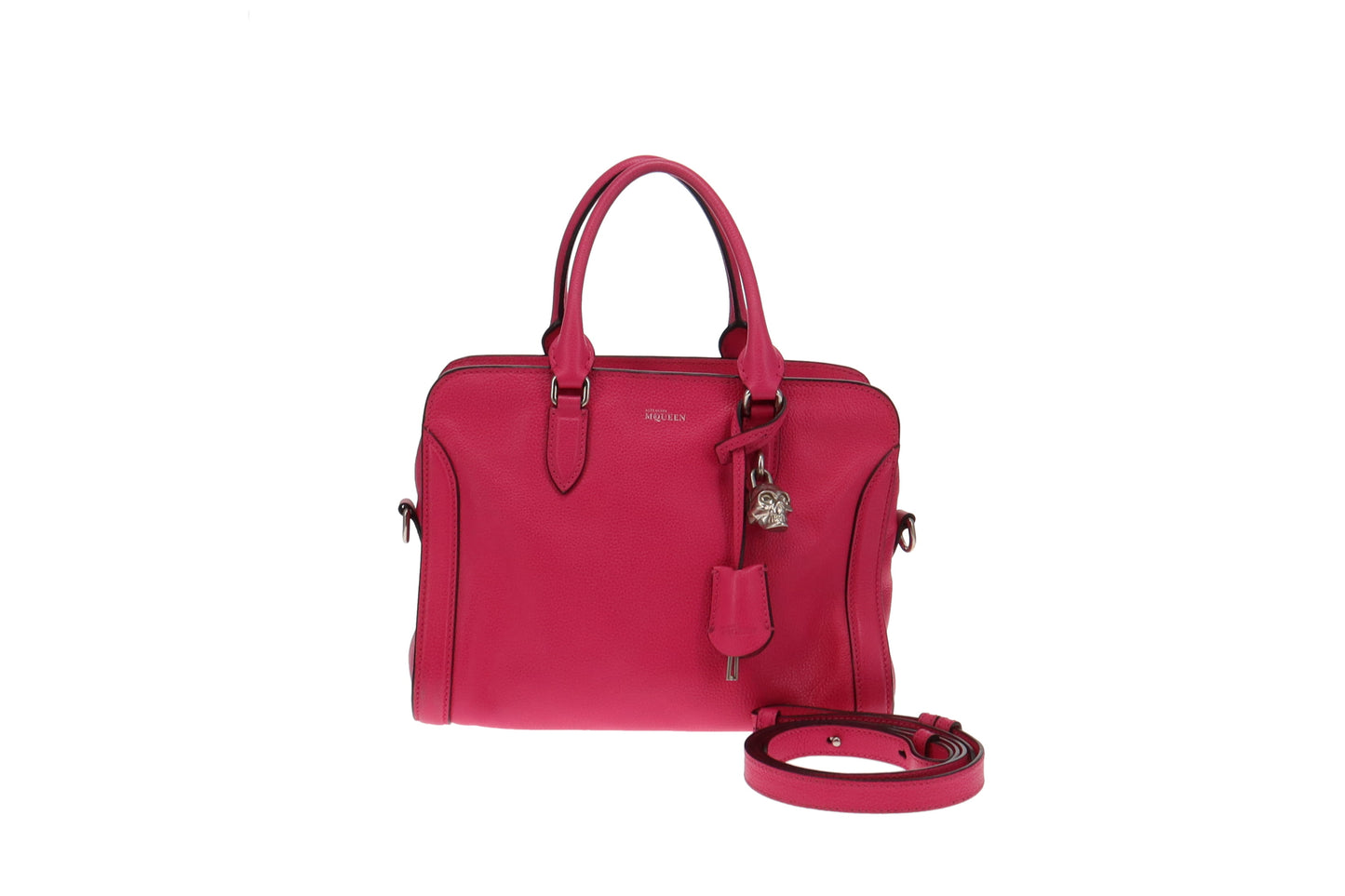 Alexander McQueen Pink Leather Skull Tote