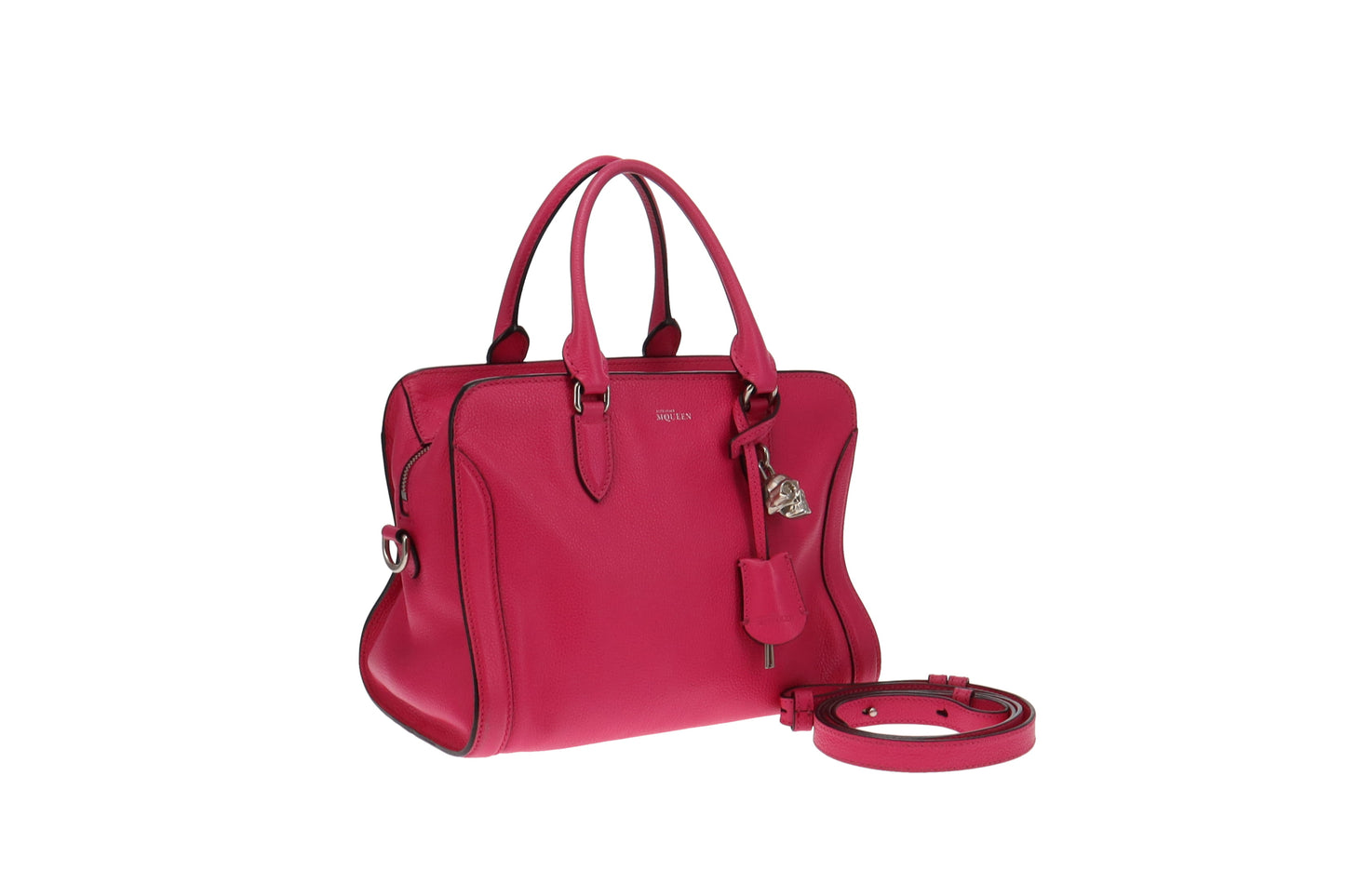 Alexander McQueen Pink Leather Skull Tote