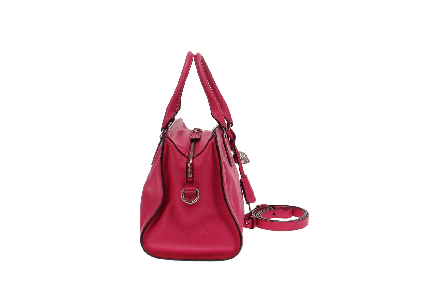 Alexander McQueen Pink Leather Skull Tote