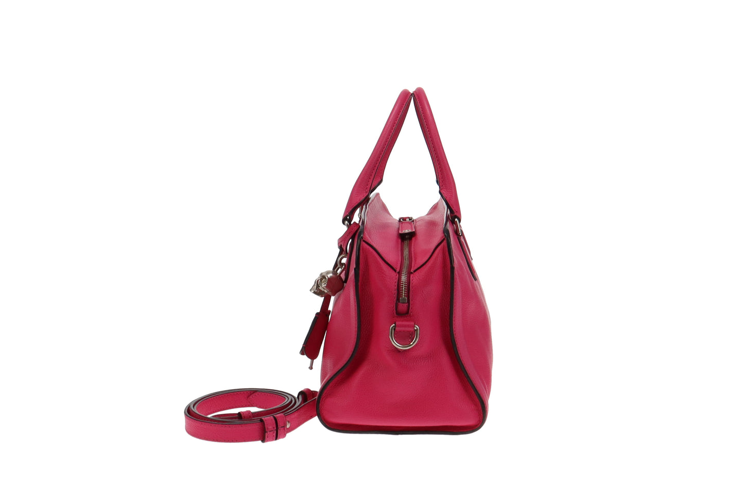 Alexander McQueen Pink Leather Skull Tote