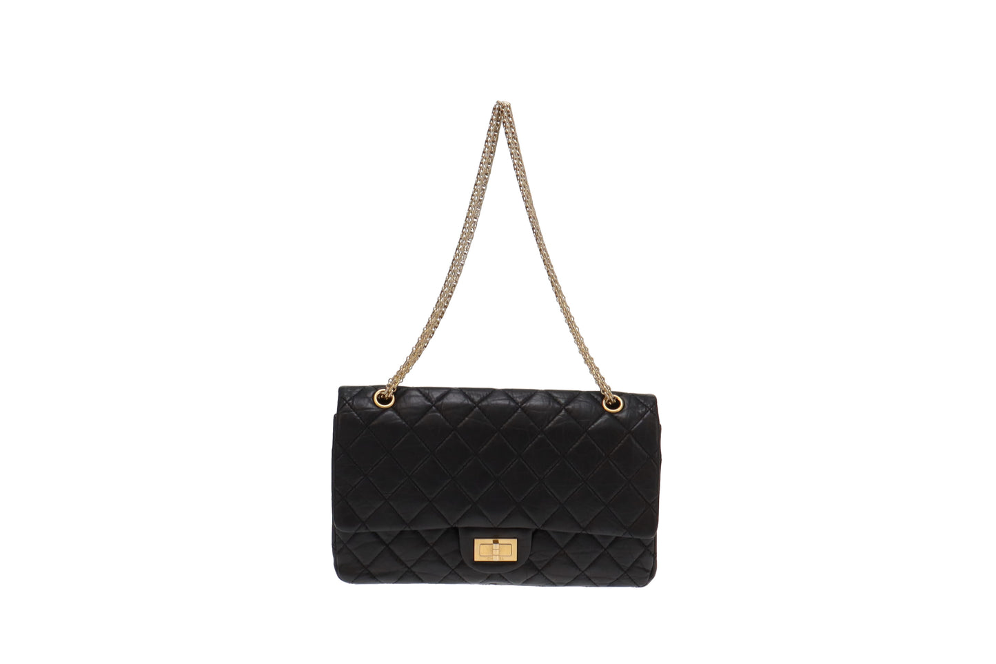 Chanel Black Calfskin Reissue 2.55 227 2012