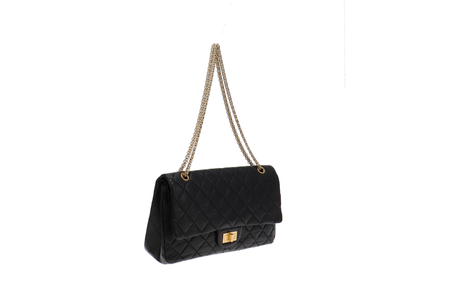 Chanel Black Calfskin Reissue 2.55 227 2012