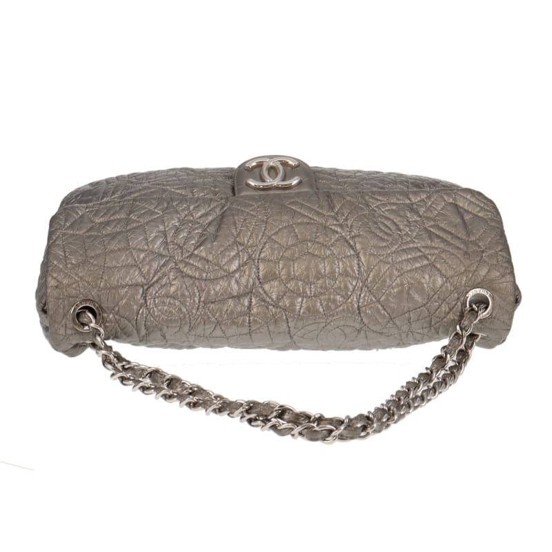 Chanel Graphic Edge Large Vinyl Metallic Flap Bag 2008