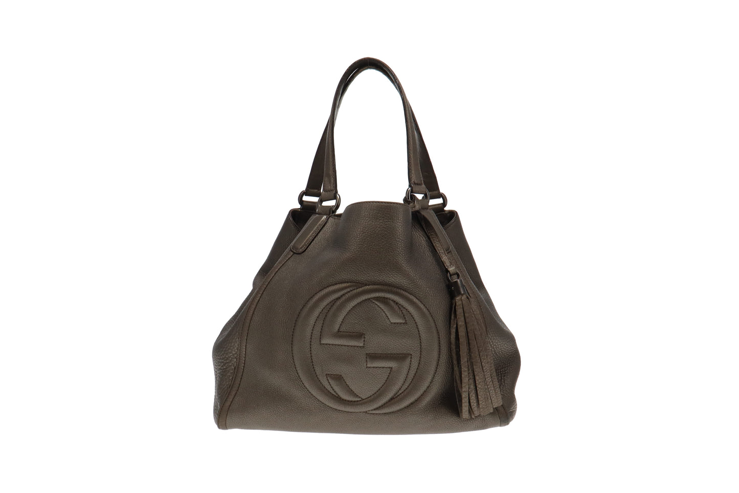 Gucci Metallic Green Soho Hobo Bag